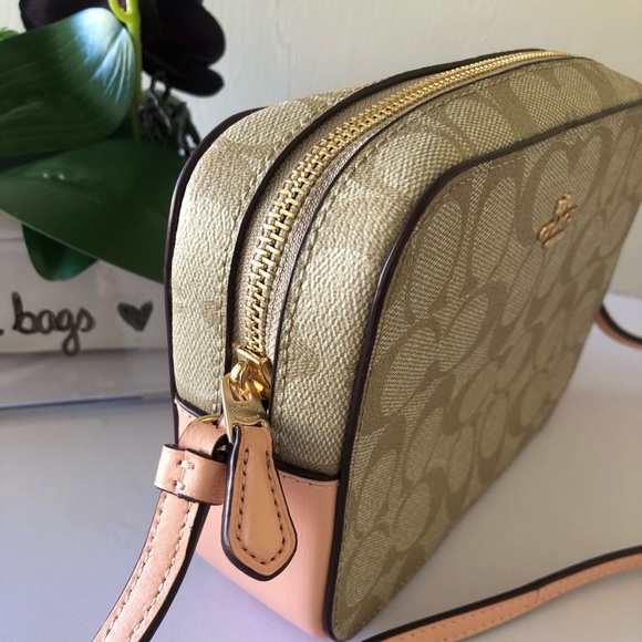 Coach Bags Coach Mini Camera Crossbody Bag Khaki Faded Blush Poshmark